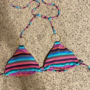 Striped Victoria secret swimsuit top